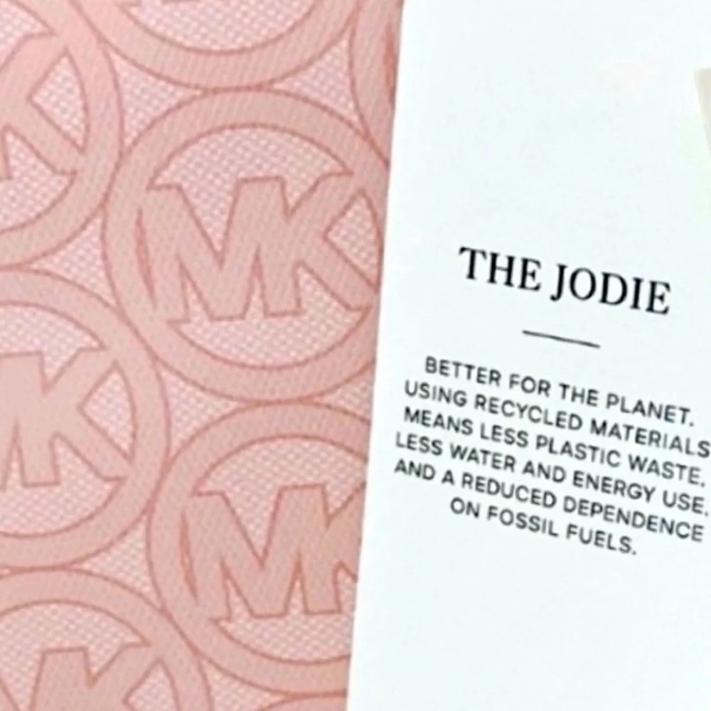 Michael Kors Jodie Small MK Logo Blush Pink Tote NWT